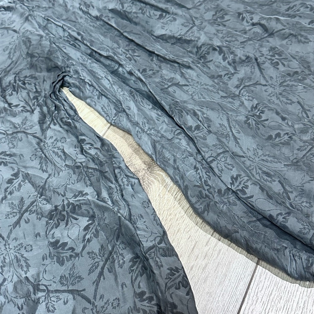 Piazza Roma Italian Silk Blend Sheer Blouse - Picture 5 of 12